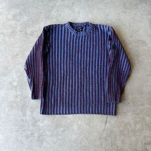 Southpole Sweater Mens Blue M Cable Knit Ribbed Crewneck Pullover Streetwear